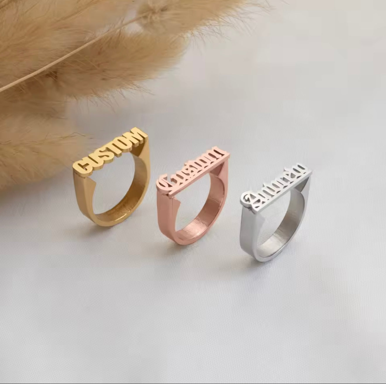 Custom Name Ring