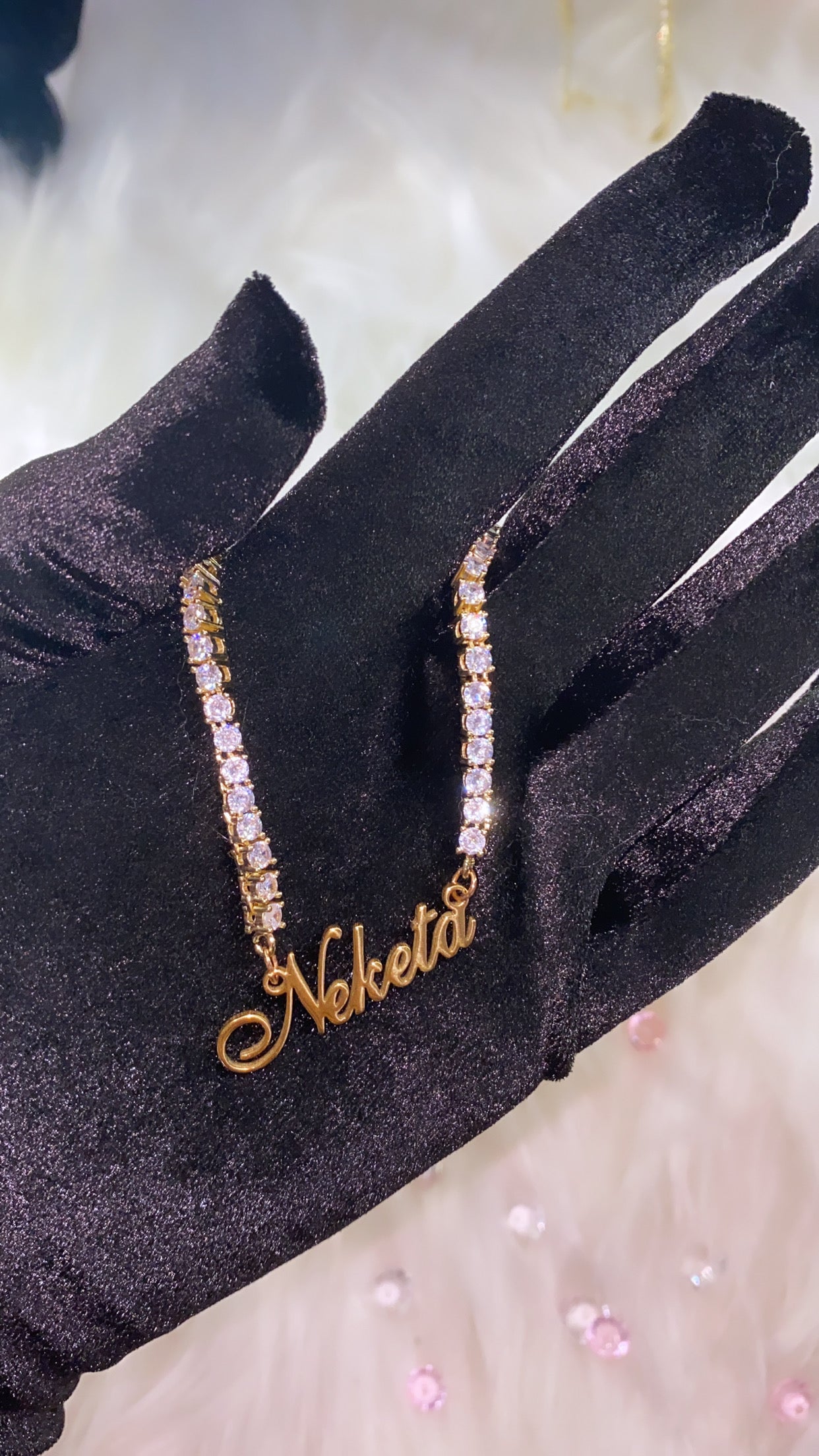 "Say My Name" Tennis Necklace