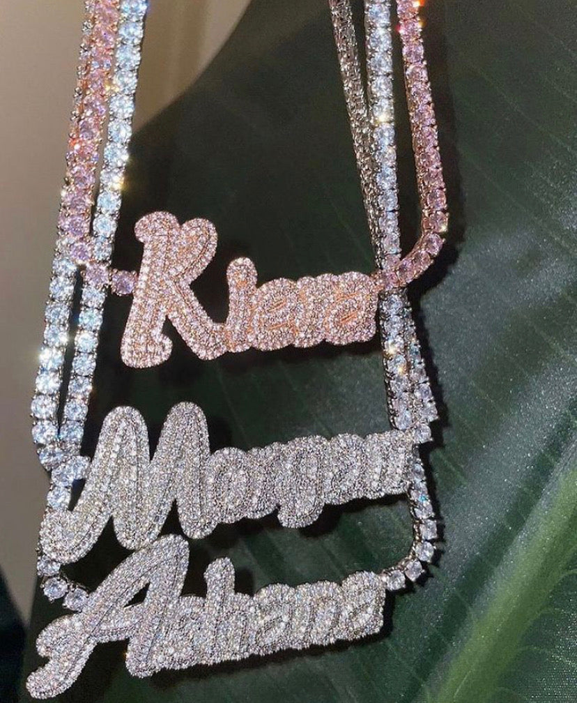 Ice Me Out Name Pendant