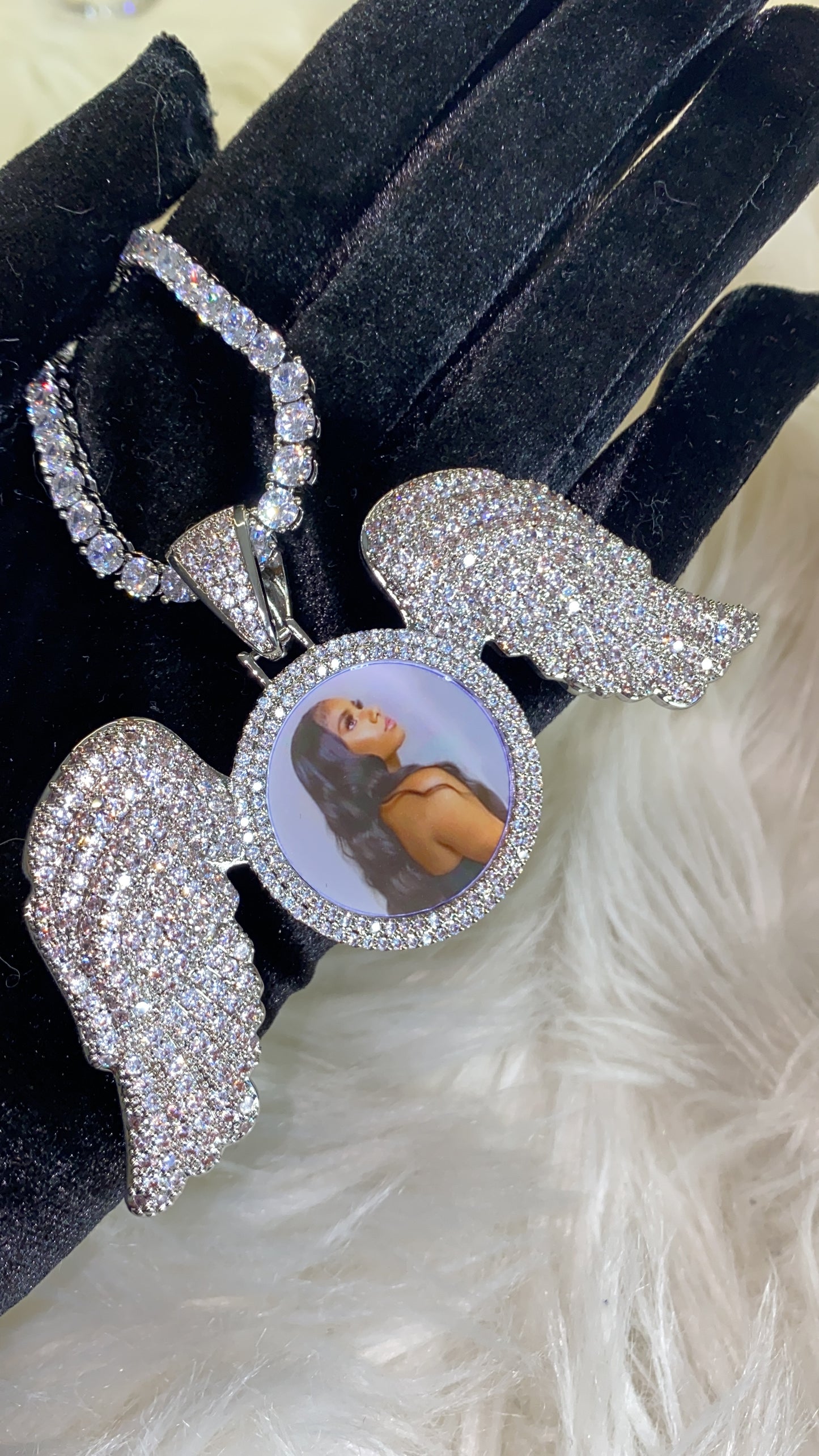Large Angel Wing Pendant