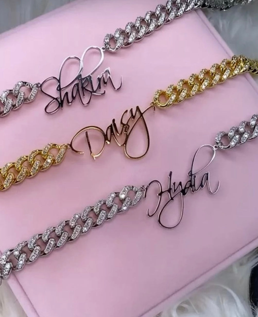 Elegant Cuban Link Name Necklace