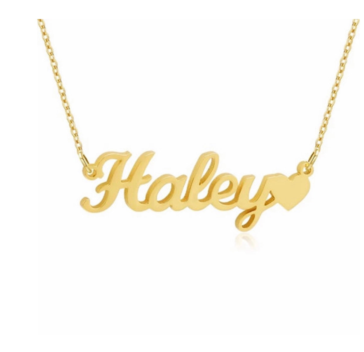 Custom Heart Name Necklace