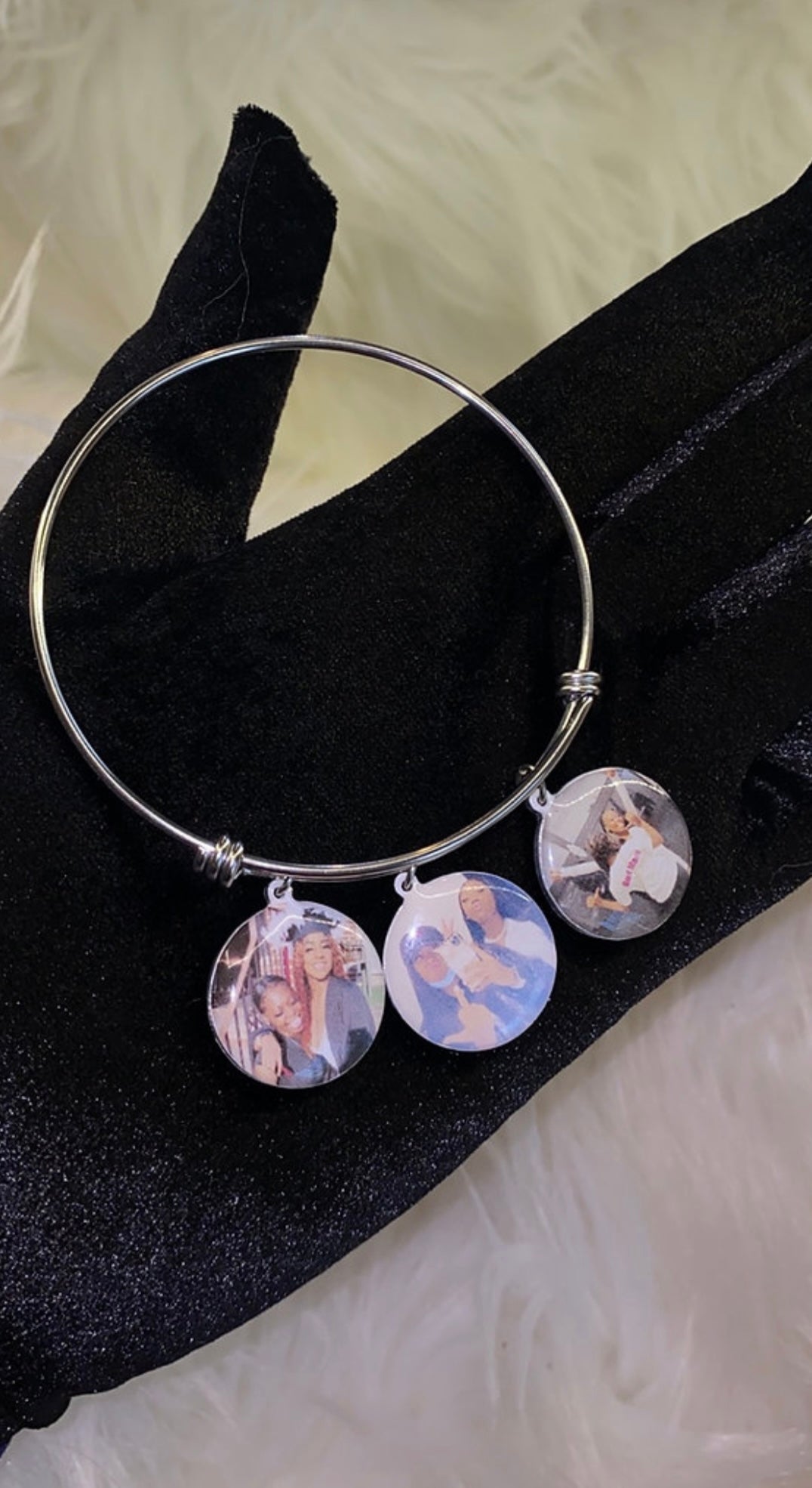 Custom Photo Charm Bangle