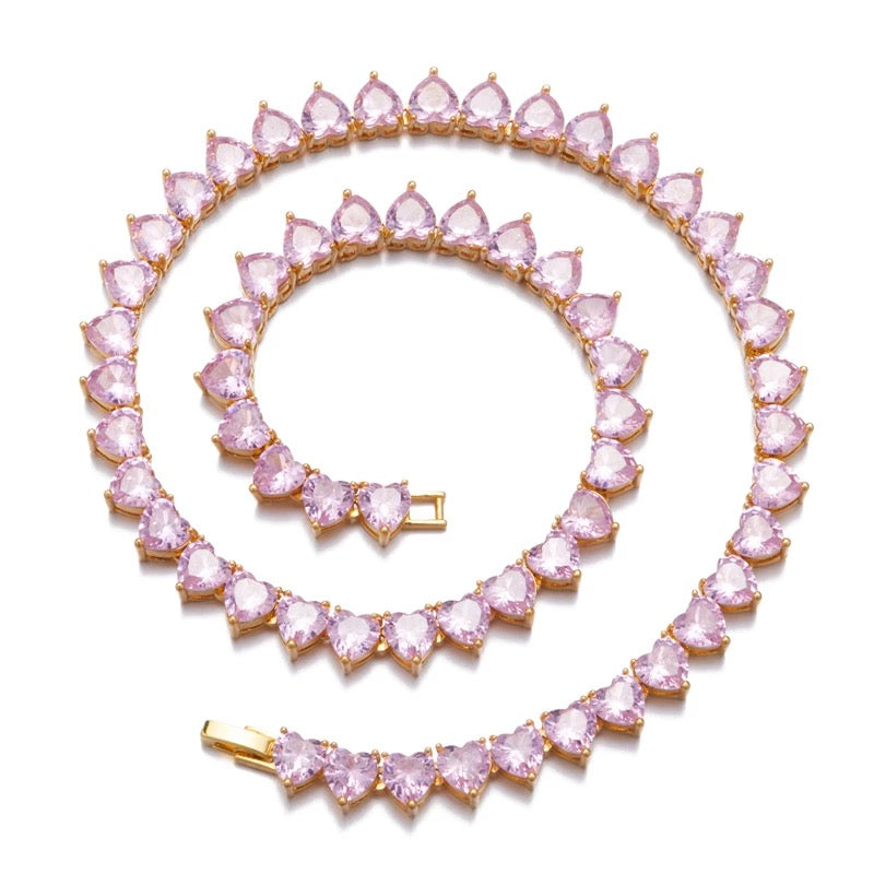 Heart On Ice Necklace