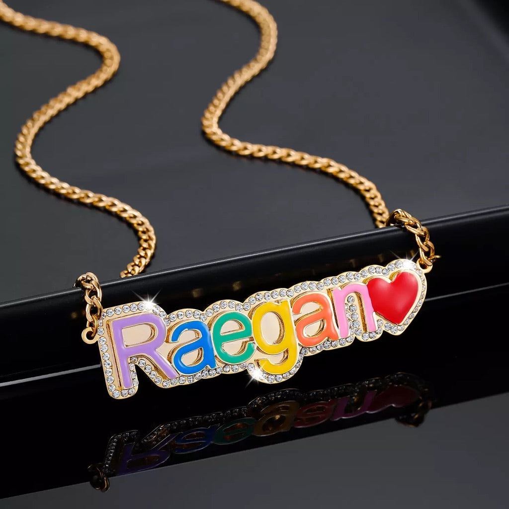 Rainbow Name Necklace