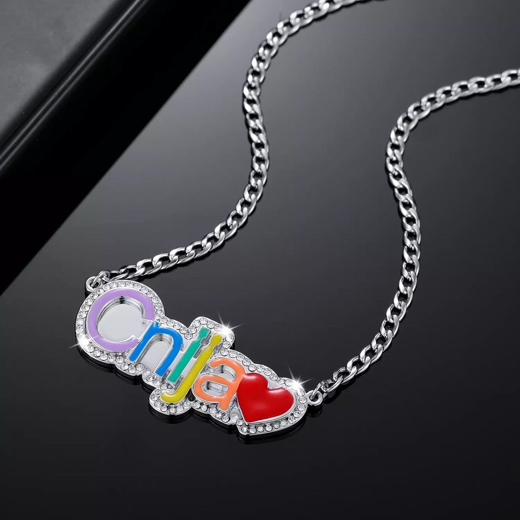 Rainbow Name Necklace