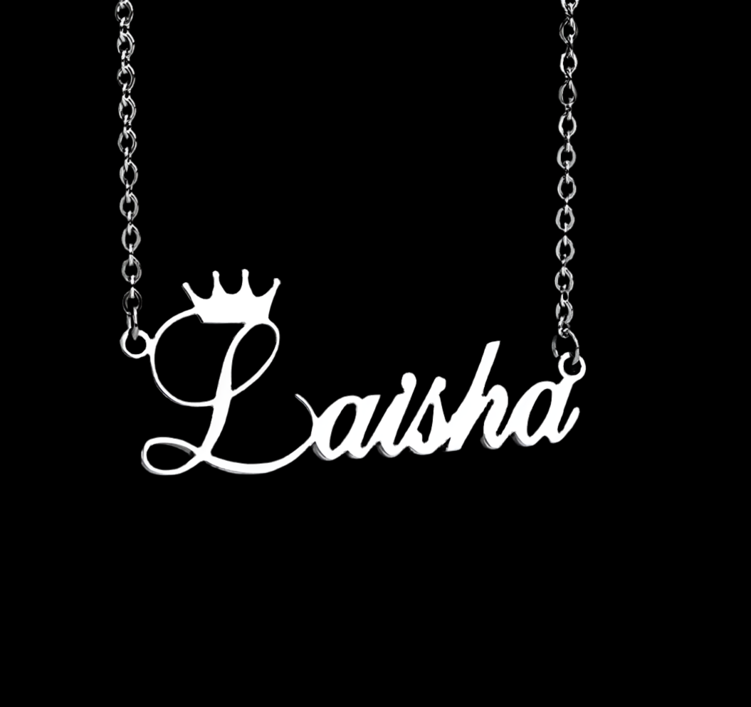 Crown Name Necklace