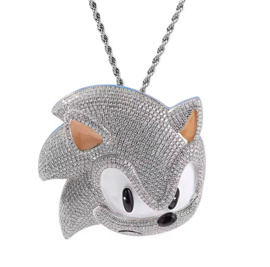 Angry Sonic Pendant