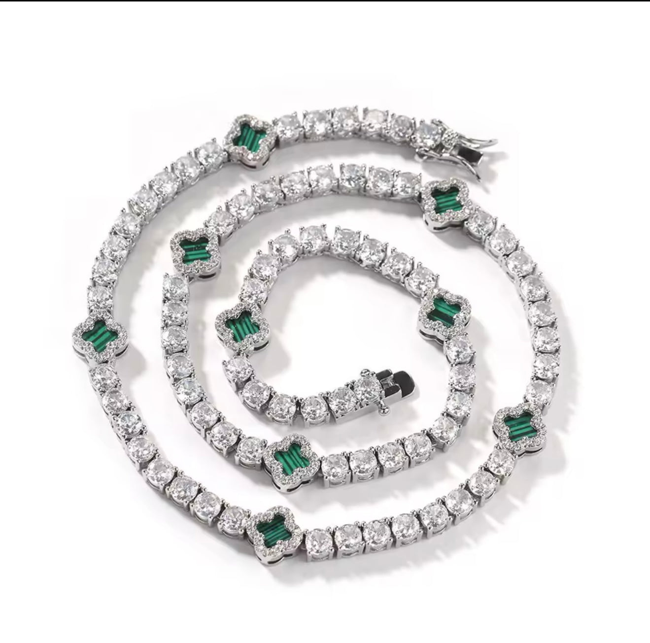 Clover Tennis Necklace