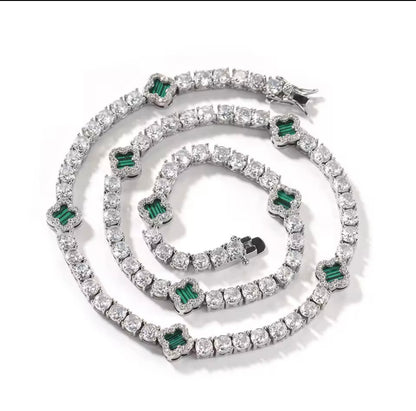 Clover Tennis Necklace