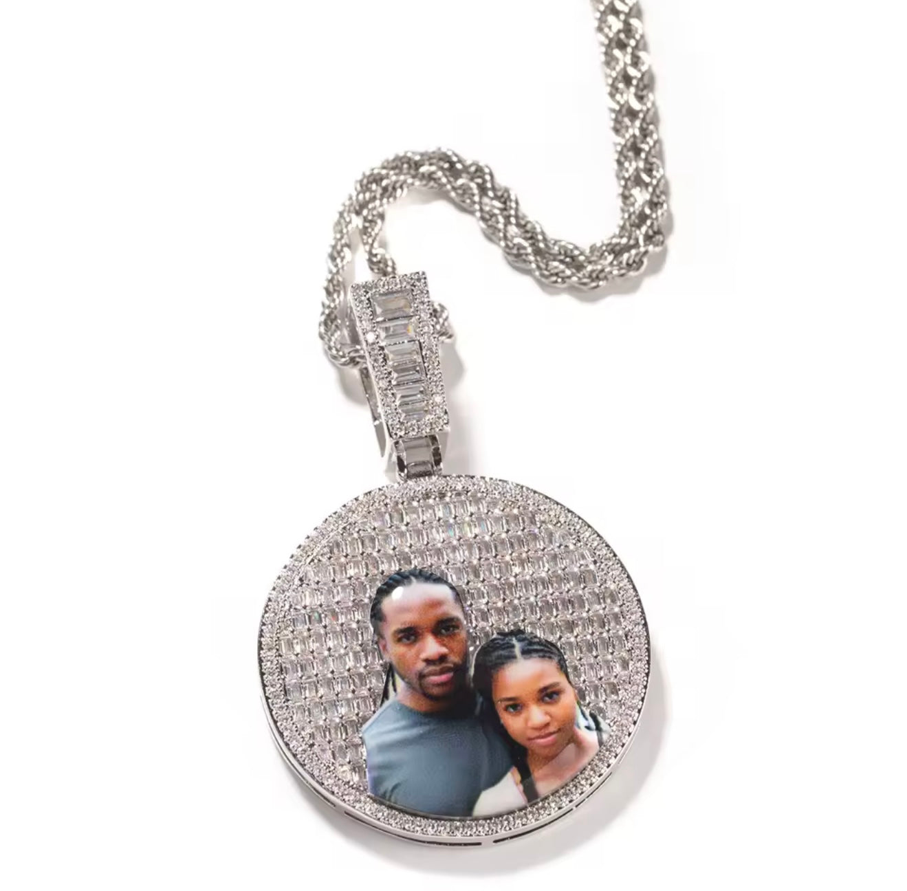 Iced Out Photo Pendant