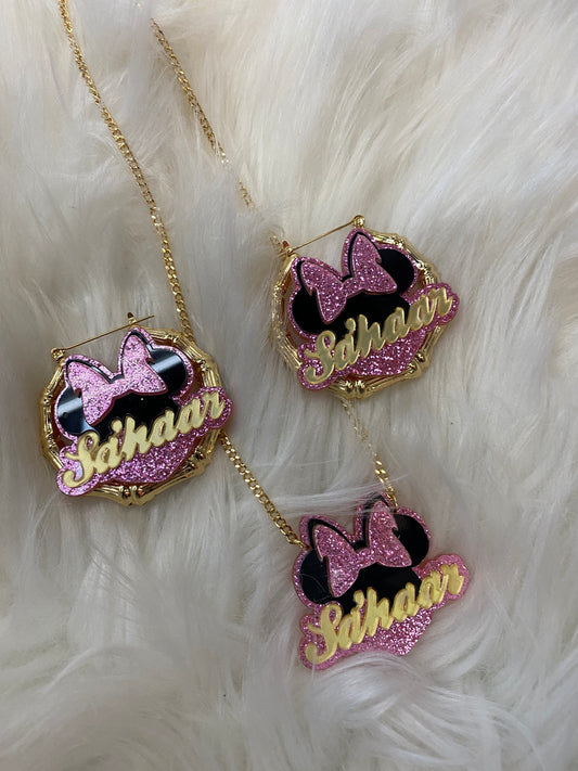 Baby Girl Necklace & Earring Set