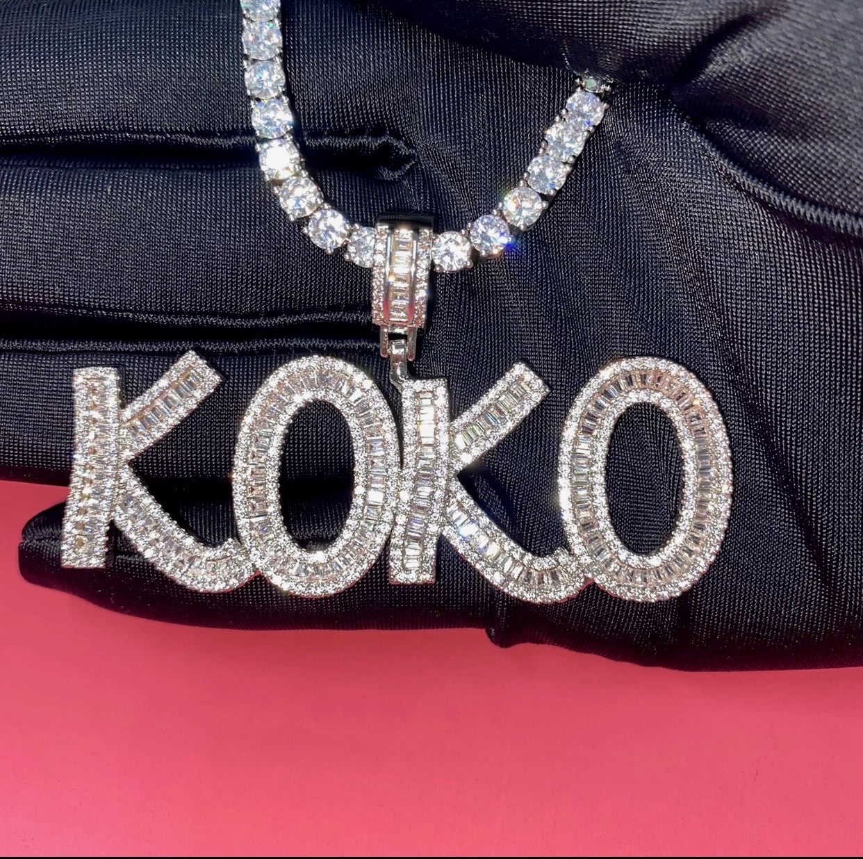 Icy Name Pendant