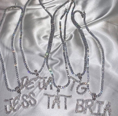 Icy Name Pendant