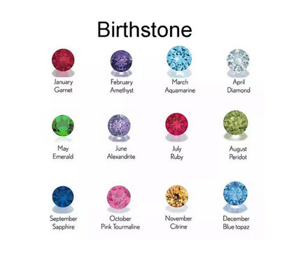 Arabic Birthstone Name Necklace