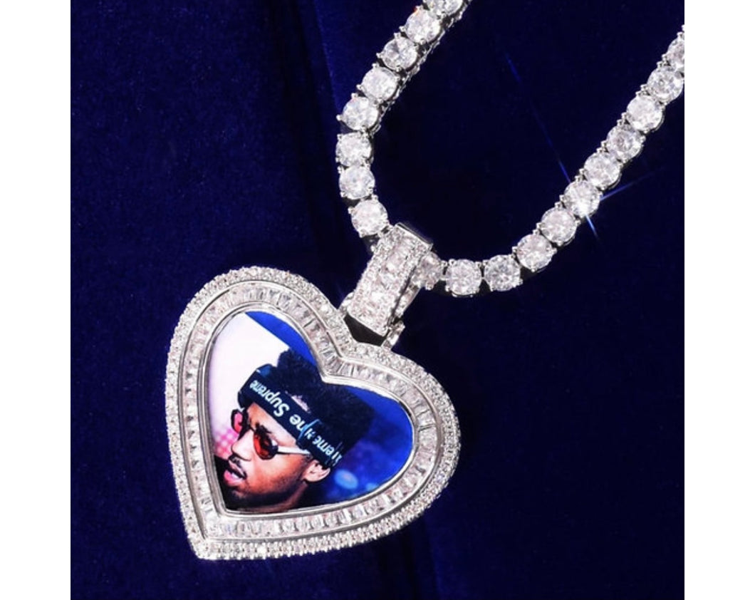Baguette Love Pendant