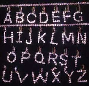 Jeweled Initial Pendant
