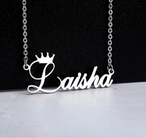 Crown Name Necklace