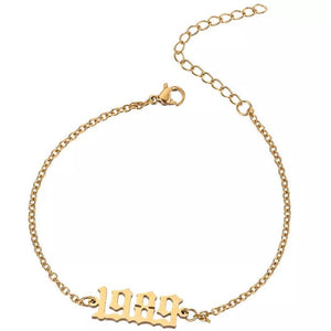 Custom Year Anklet