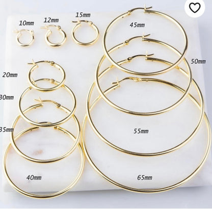J-Lo Style Hoop Earrings