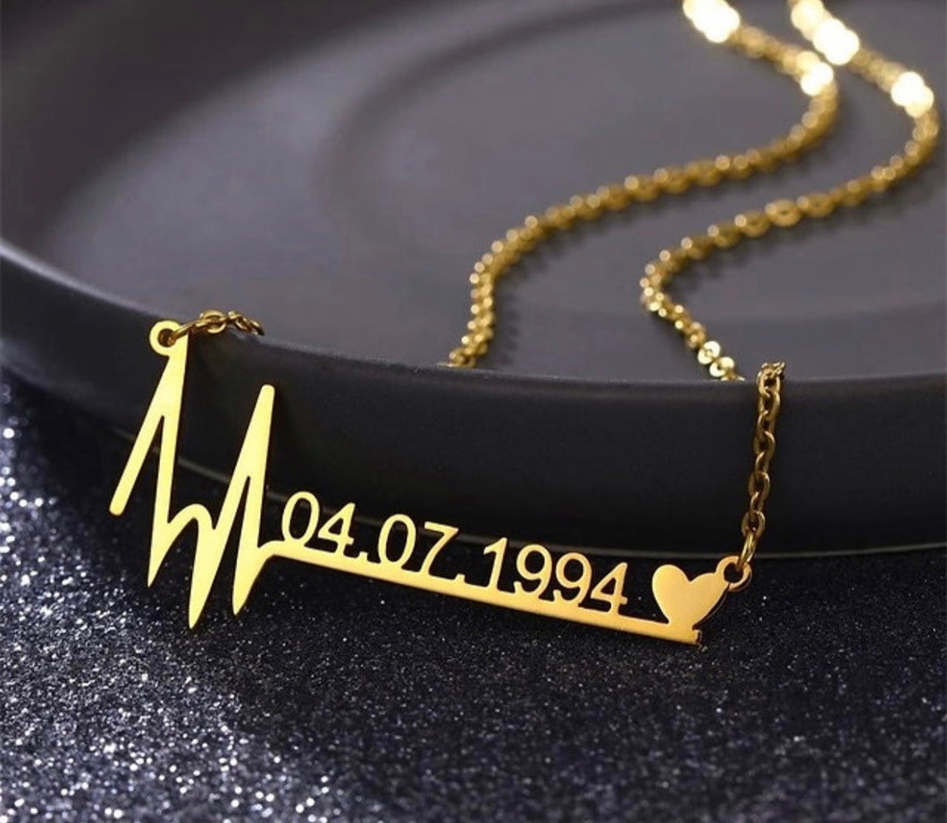 Custom Heartbeat Necklace
