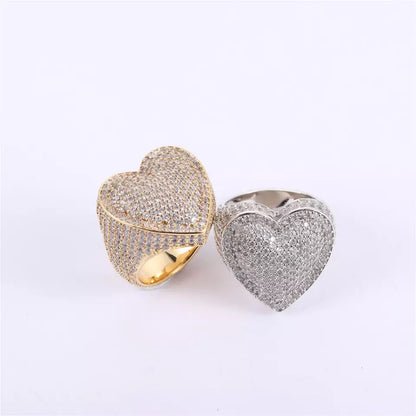 Baguette Heart Ring