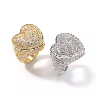 Baguette Heart Ring