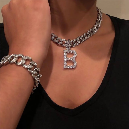 Tennis Initial Cuban Link