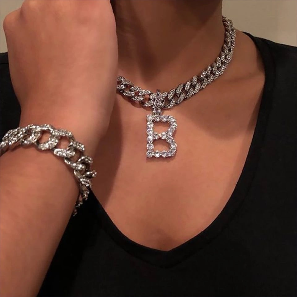 Tennis Initial Cuban Link