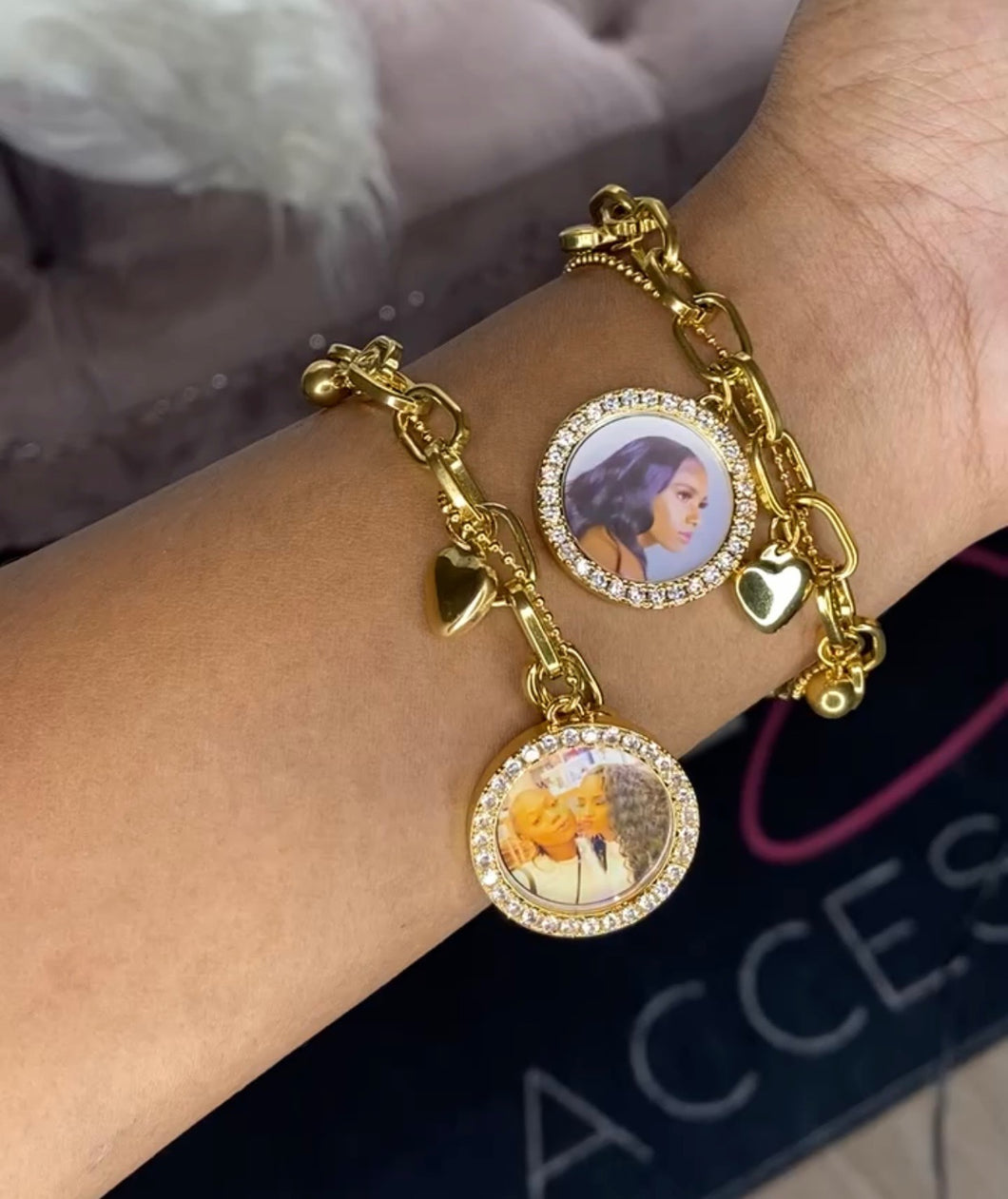 Custom Photo Charm Bracelet