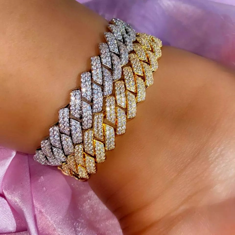 Glitch Cuban Anklet