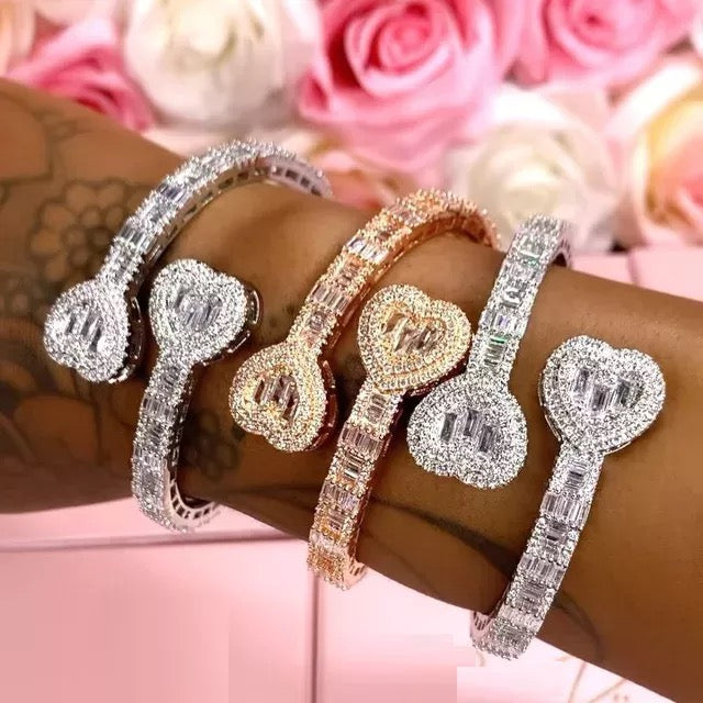 Opened Heart Bracelet