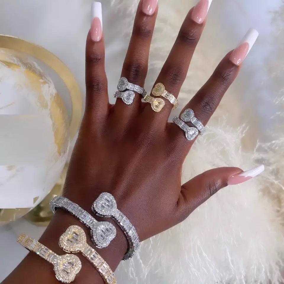 Opened Heart Ring