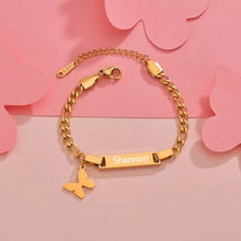 Load image into Gallery viewer, Engraved Baby Charm Bracelet
