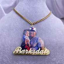 Load image into Gallery viewer, Custom Photo Name Necklace
