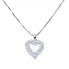 Load image into Gallery viewer, Baguette Heart Necklace
